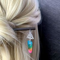 Simple Style Square Crystal Handmade Hairpin main image 2
