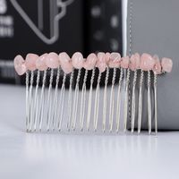 Simple Style Round Crystal Patchwork Hair Combs sku image 1