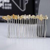 Simple Style Round Crystal Patchwork Hair Combs sku image 9