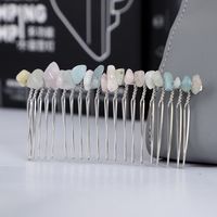 Simple Style Round Crystal Patchwork Hair Combs sku image 5