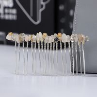 Simple Style Round Crystal Patchwork Hair Combs sku image 13