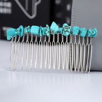 Simple Style Round Crystal Patchwork Hair Combs sku image 6
