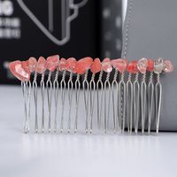 Simple Style Round Crystal Patchwork Hair Combs sku image 10