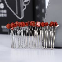 Simple Style Round Crystal Patchwork Hair Combs sku image 4