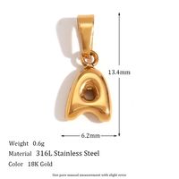 1 Piece Stainless Steel 18K Gold Plated Polished Pendant main image 2