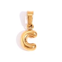 1 Piece Stainless Steel 18K Gold Plated Polished Pendant sku image 8