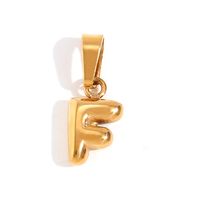 1 Piece Stainless Steel 18K Gold Plated Polished Pendant sku image 1