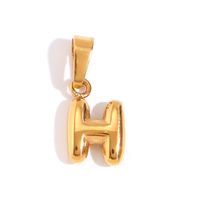1 Piece Stainless Steel 18K Gold Plated Polished Pendant sku image 13