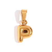 1 Piece Stainless Steel 18K Gold Plated Polished Pendant sku image 3