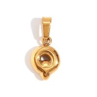1 Piece Stainless Steel 18K Gold Plated Polished Pendant sku image 14