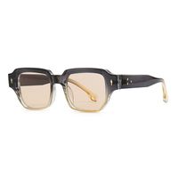 Simple Style Gradient Color Solid Color Leopard Pc Square Full Frame Glasses sku image 2