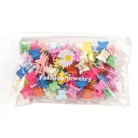 Women's Fairy Style Cute Sweet Solid Color Plastic Spray Paint Hair Claws sku image 2