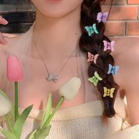 Women's Fairy Style Cute Sweet Solid Color Plastic Spray Paint Hair Claws main image 7