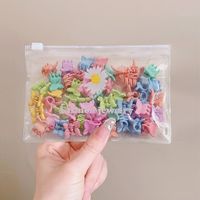 Women's Fairy Style Cute Sweet Solid Color Plastic Spray Paint Hair Claws sku image 1