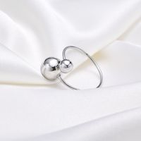 Simple Style Geometric Titanium Steel Plating Open Ring main image 7