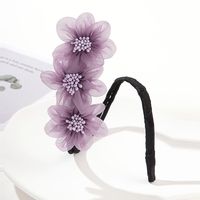 Elegant Sweet Simple Style Flower Gauze Hair Band main image 5