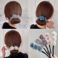 Elegant Sweet Simple Style Flower Gauze Hair Band main image 1