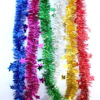 Christmas Vintage Style Simple Style Star Solid Color Plastic Party Colored Ribbons main image 1