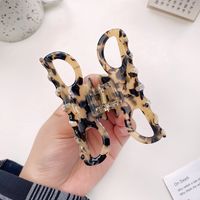 Simple Style Solid Color Leopard Acetic Acid Sheets Hair Claws main image 4
