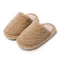 Women's Casual Solid Color Round Toe Cotton Slippers sku image 4