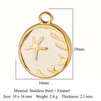Modern Style Star Artificial Gemstones Titanium Steel Wholesale Jewelry Accessories sku image 4
