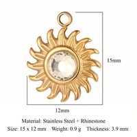 Modern Style Star Artificial Gemstones Titanium Steel Wholesale Jewelry Accessories sku image 8