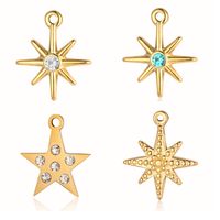Modern Style Star Artificial Gemstones Titanium Steel Wholesale Jewelry Accessories main image 3