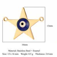 Modern Style Star Artificial Gemstones Titanium Steel Wholesale Jewelry Accessories sku image 9