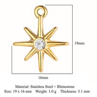 Modern Style Star Artificial Gemstones Titanium Steel Wholesale Jewelry Accessories sku image 2