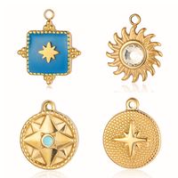 Modern Style Star Artificial Gemstones Titanium Steel Wholesale Jewelry Accessories main image 2