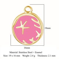 Modern Style Star Artificial Gemstones Titanium Steel Wholesale Jewelry Accessories sku image 7