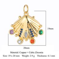 Simple Style Geometric Coconut Tree Heart Shape Zircon Copper Wholesale Jewelry Accessories sku image 14
