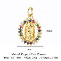 Simple Style Geometric Coconut Tree Heart Shape Zircon Copper Wholesale Jewelry Accessories sku image 2