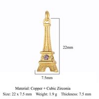 Simple Style Geometric Coconut Tree Heart Shape Zircon Copper Wholesale Jewelry Accessories sku image 10
