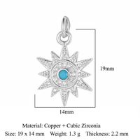 Simple Style Geometric Coconut Tree Heart Shape Zircon Copper Wholesale Jewelry Accessories sku image 11