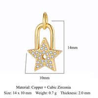 Simple Style Geometric Coconut Tree Heart Shape Zircon Copper Wholesale Jewelry Accessories sku image 5