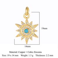 Simple Style Geometric Coconut Tree Heart Shape Zircon Copper Wholesale Jewelry Accessories sku image 12