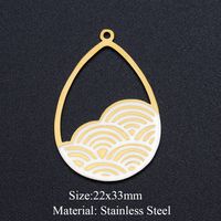 Simple Style Devil's Eye Hand Hourglass Stainless Steel Polishing Plating Gold Plated Charms Jewelry Accessories sku image 5