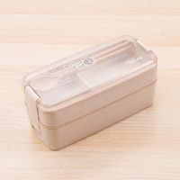 Casual Solid Color Plastic Lunch Box sku image 3