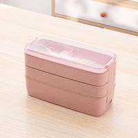 Casual Solid Color Plastic Lunch Box sku image 4