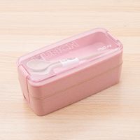 Casual Solid Color Plastic Lunch Box sku image 1