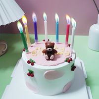 Birthday Cute Bear Solid Color Tmc Birthday Candle main image 5