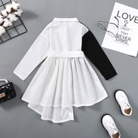 Cute Simple Style Color Block Cotton Girls Dresses main image 2