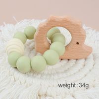 Cute Solid Color Beech Silicone Teething Stick Baby Accessories sku image 14