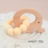Cute Solid Color Beech Silicone Teething Stick Baby Accessories sku image 12