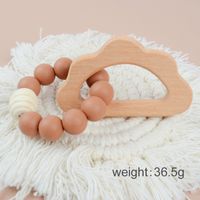 Cute Solid Color Beech Silicone Teething Stick Baby Accessories sku image 3