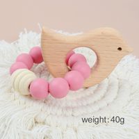 Cute Solid Color Beech Silicone Teething Stick Baby Accessories sku image 7