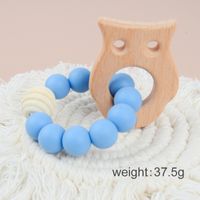Cute Solid Color Beech Silicone Teething Stick Baby Accessories sku image 11