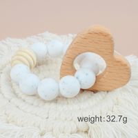 Cute Solid Color Beech Silicone Teething Stick Baby Accessories sku image 5