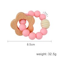 Cute Solid Color Beech Silicone Teething Stick Baby Accessories main image 3